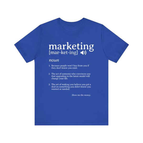 marketing noun t shirt funny marketing gift