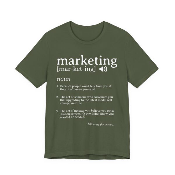 marketing noun t shirt funny marketing gift