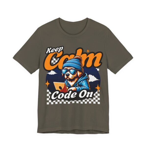 golden retriever coding hoodie keep calm & code on t shirt