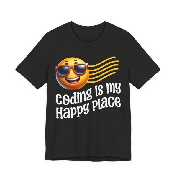 coding is my happy place unisex t shirt