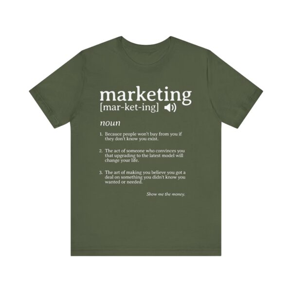 marketing noun t shirt funny marketing gift