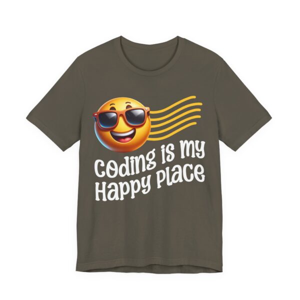 coding is my happy place unisex t shirt