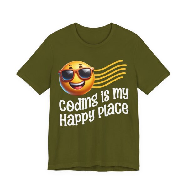 coding is my happy place unisex t shirt