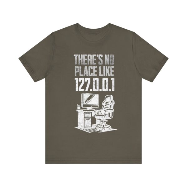 no place like home white text computer geek t shirt