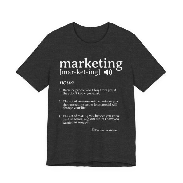 marketing noun t shirt funny marketing gift
