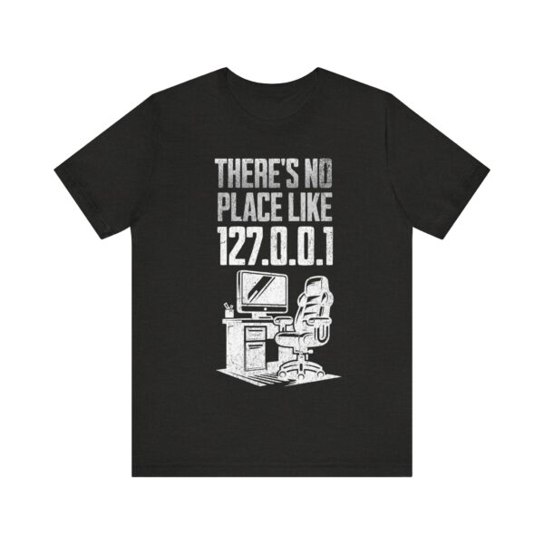 no place like home white text computer geek t shirt