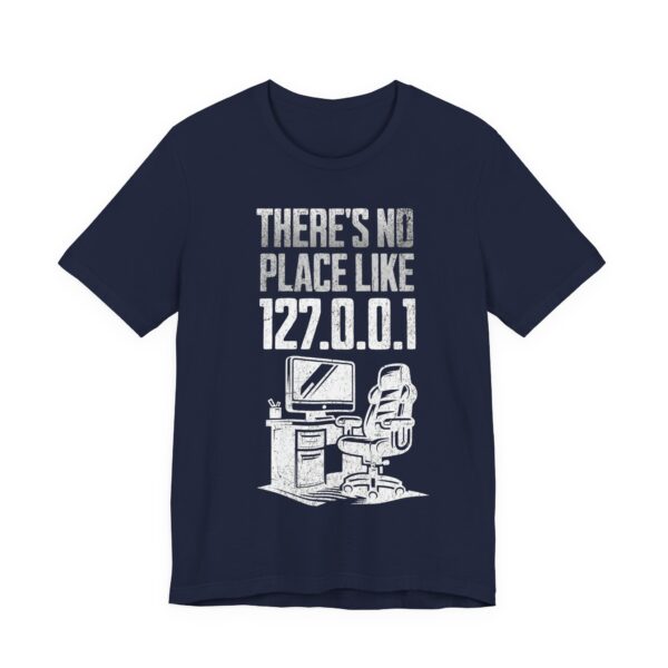 no place like home white text computer geek t shirt