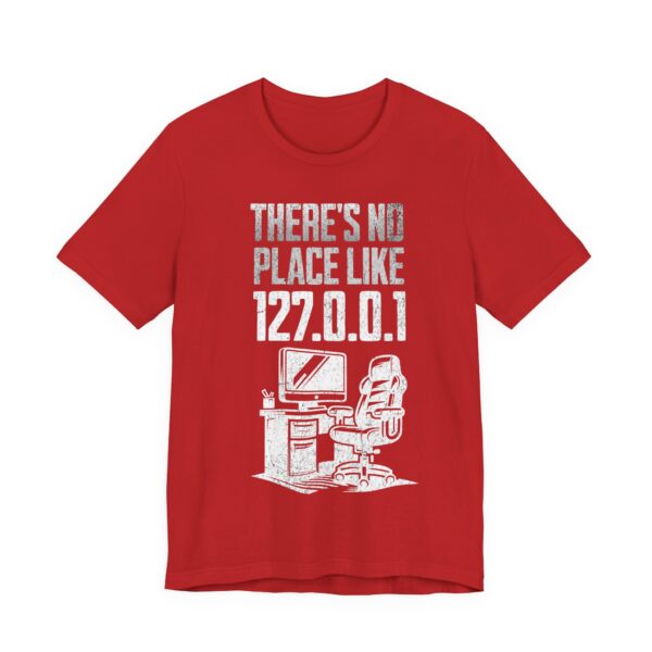 no place like home white text computer geek t shirt