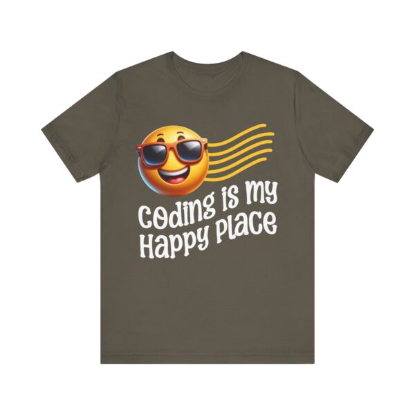 coding is my happy place unisex t shirt