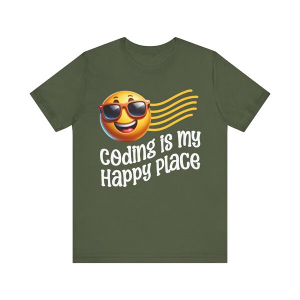 coding is my happy place unisex t shirt
