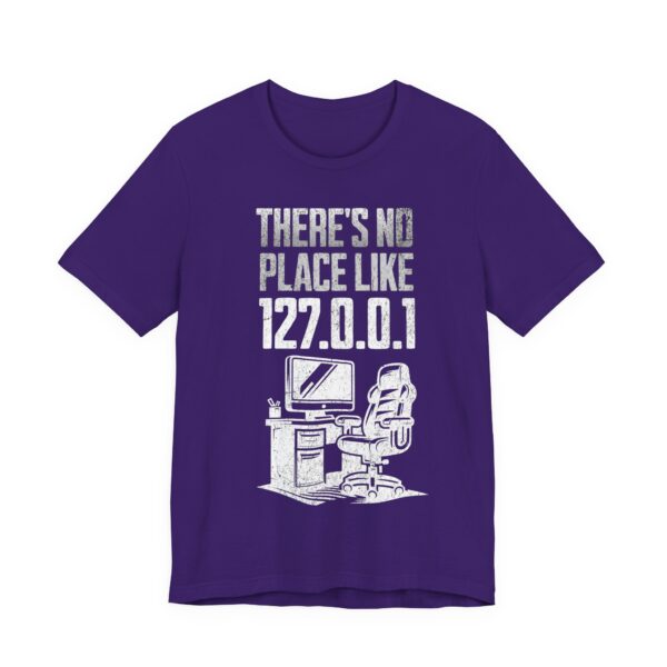no place like home white text computer geek t shirt