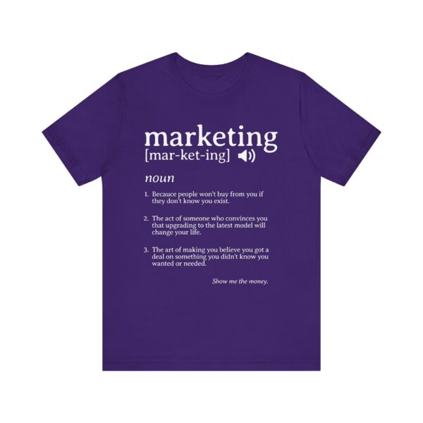 marketing noun t shirt funny marketing gift