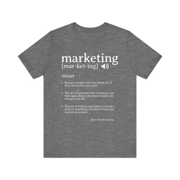 marketing noun t shirt funny marketing gift