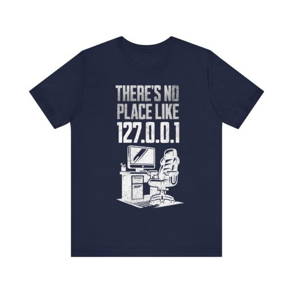 no place like home white text computer geek t shirt