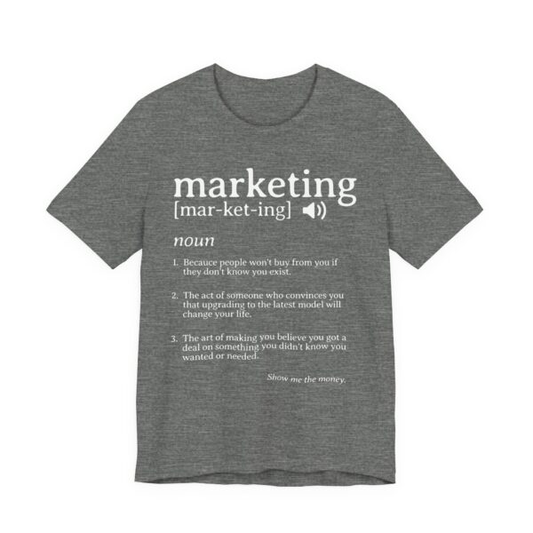marketing noun t shirt funny marketing gift