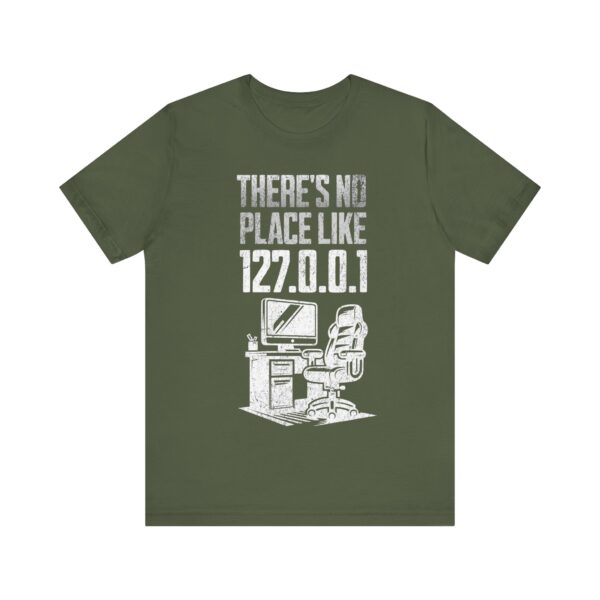 no place like home white text computer geek t shirt