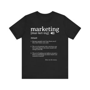 marketing noun t shirt funny marketing gift