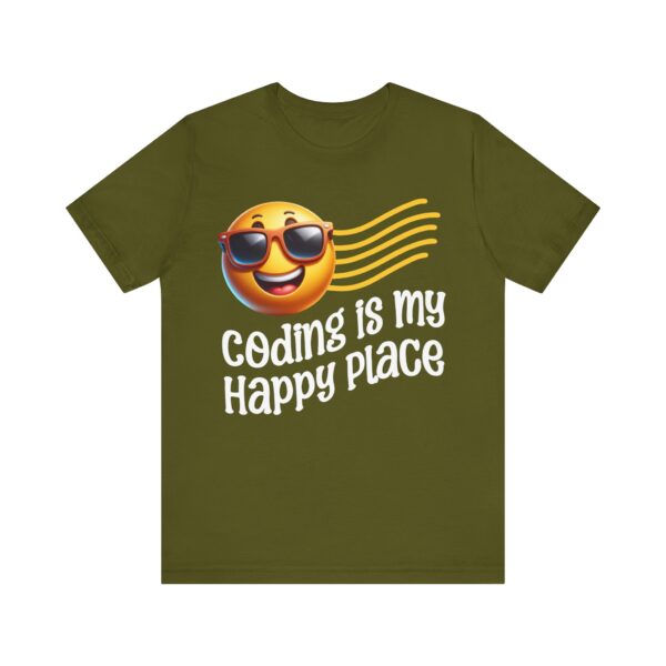 coding is my happy place unisex t shirt