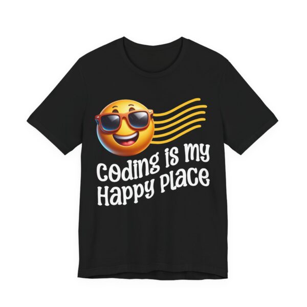 coding is my happy place unisex t shirt