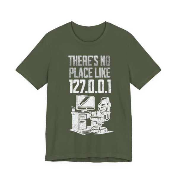 no place like home white text computer geek t shirt