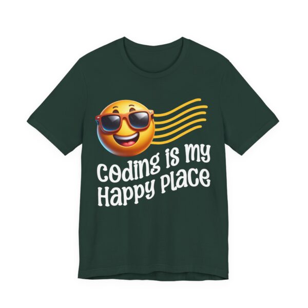 coding is my happy place unisex t shirt
