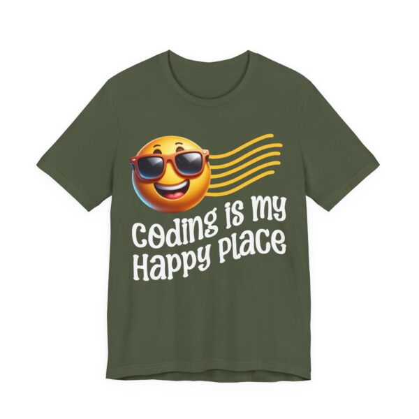 coding is my happy place unisex t shirt
