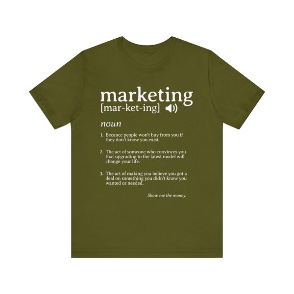 marketing noun t shirt funny marketing gift